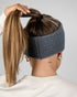 TreeHeadband Knitted Fleece Steel Blue