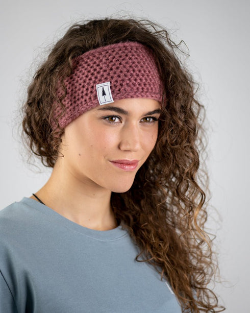 TreeHeadband Knitted Fleece Blush