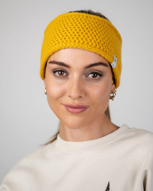 TreeHeadband Knitted Fleece Mustard