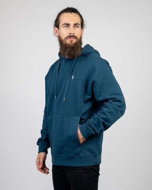 TreeHoodie Relaxed Petrol