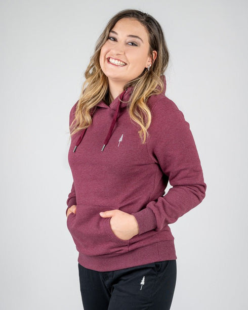TreeHoodie Women Bordeaux Mel