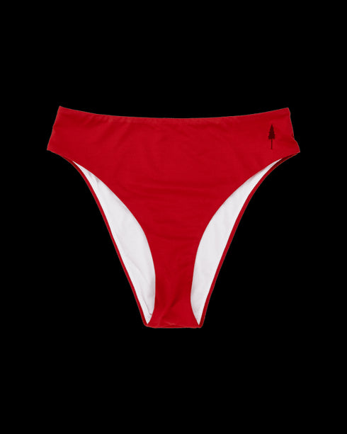 Treekini Bottom High Waist Women Bloodstone Red