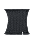 TreeNeckwarmer Cable Knit Black Mel