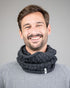 TreeNeckwarmer Cable Knit Black Mel