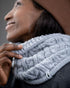TreeNeckwarmer Cable Knit Light Grey Mel