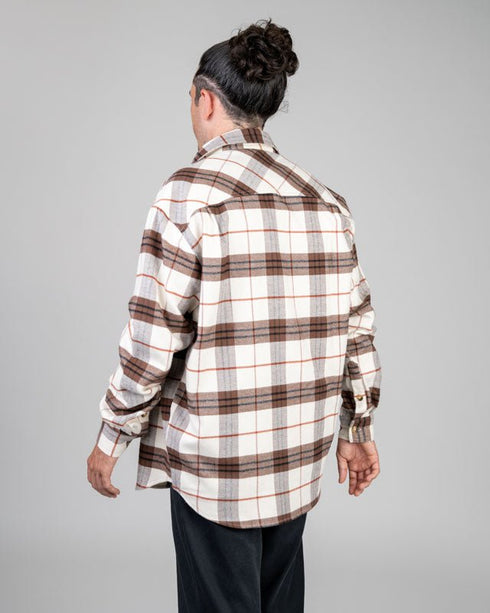 TreePlanter Overshirt Check Chalk-Walnut-Brick