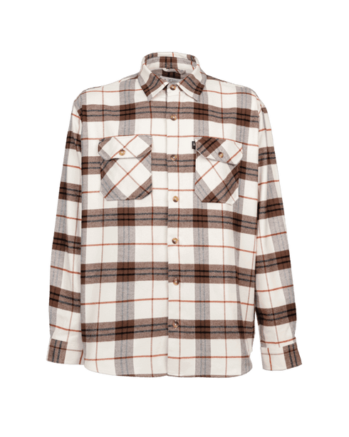 TreePlanter Overshirt Check Chalk-Walnut-Brick