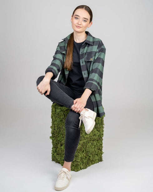TreePlanter Overshirt Check Sage-Dark Anthracite