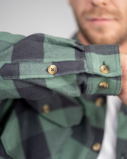 TreePlanter Overshirt Check Sage-Dark Anthracite