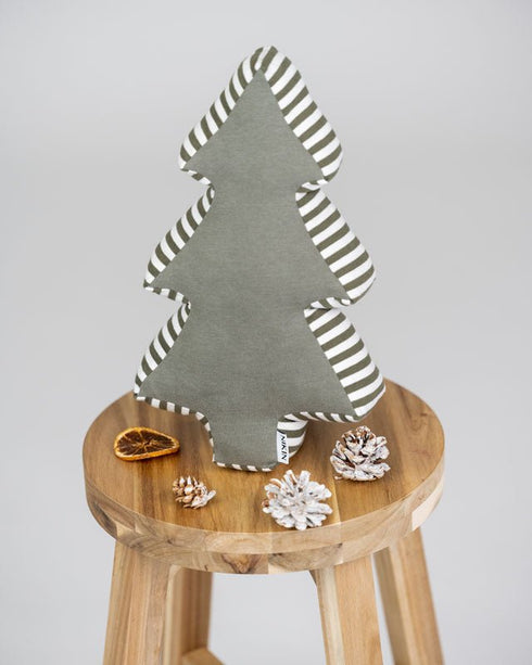 TreePlush Upcycled Olive-Off White