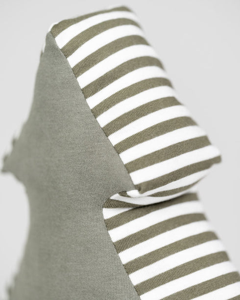 TreePlush Upcycled Olive-Off White