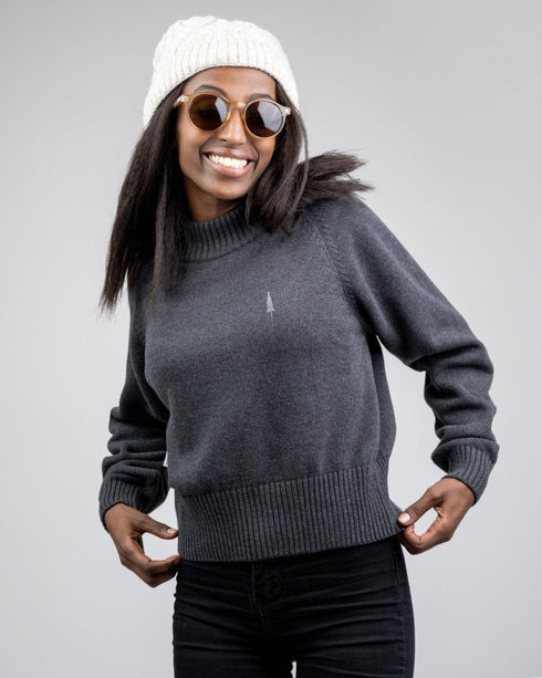 TreePullover Cosy Women Anthracite Mel