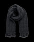 TreeScarf Knitted Black Mel
