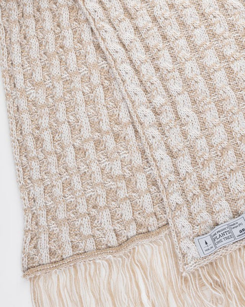 TreeScarf Knitted Beige Mel