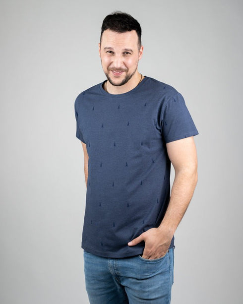 TreeShirt Allover Navy Mel