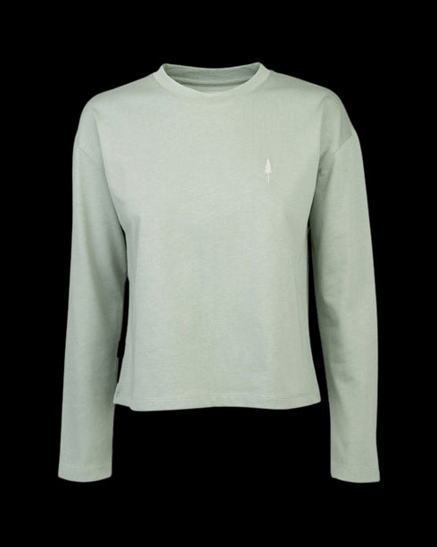 TreeShirt Longsleeve Dropshoulder Women Cool Matcha