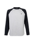 TreeShirt Longsleeve Raglan Grey Mel-Black
