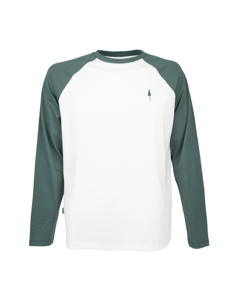 TreeShirt Longsleeve Raglan Juniper-White