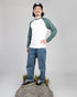 TreeShirt Longsleeve Raglan Juniper-White