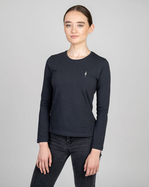 TreeShirt Longsleeve Women Black
