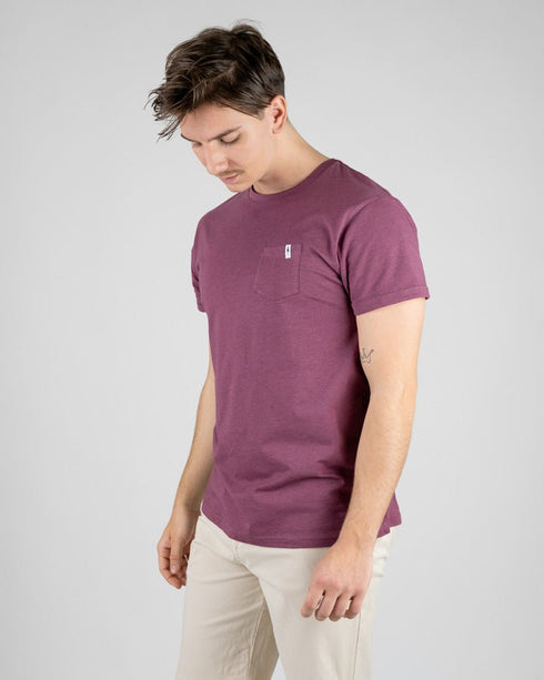 TreeShirt Pocket Bordeaux Mel