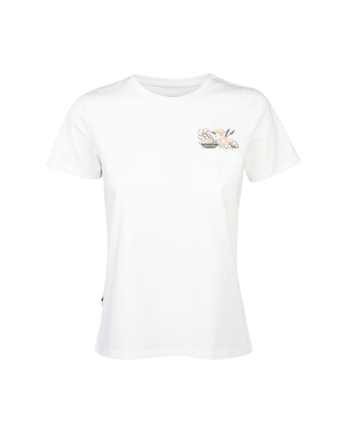 TreeShirt Pocket Flowers White
