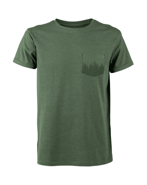 TreeShirt Pocket Forest Olive Mel