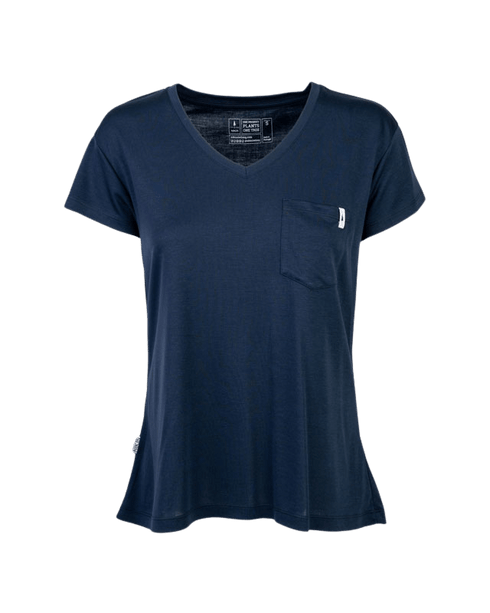 TreeShirt Pocket V-Neck Women Dark Navy
