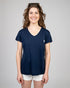 TreeShirt Pocket V-Neck Women Dark Navy