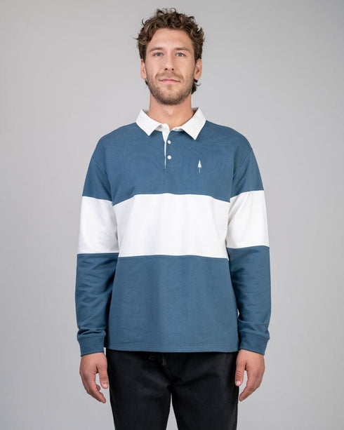 TreeShirt Rugby Marine Teal-White