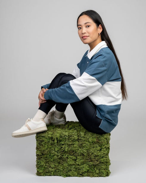 TreeShirt Rugby Marine Teal-White