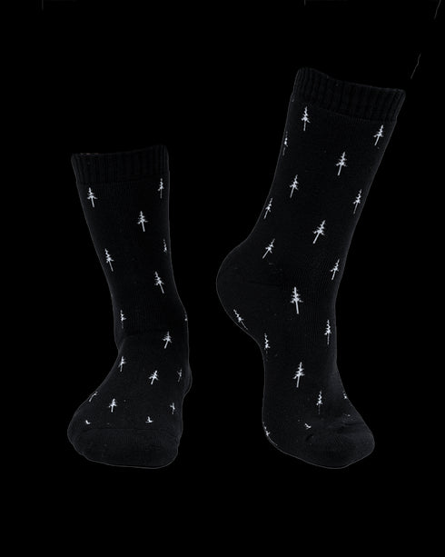 TreeSocks Cosy Allover Black