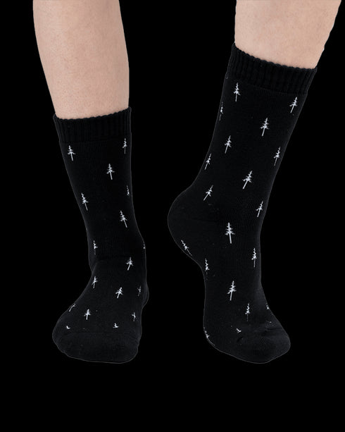 TreeSocks Cosy Allover Black