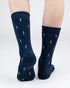 TreeSocks Cosy Allover Navy