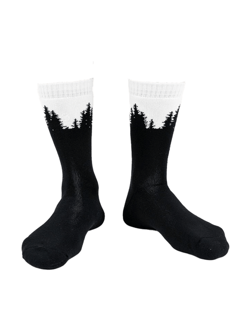 TreeSocks Cosy Forest Black