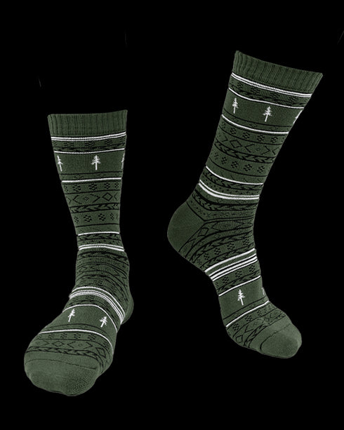 TreeSocks Cosy Norwegian Green