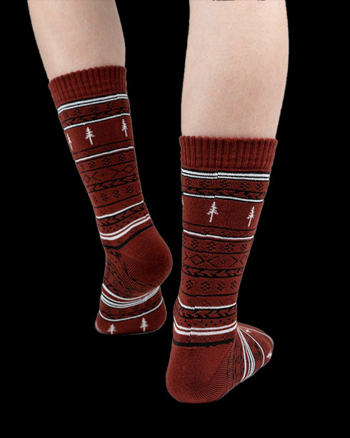 TreeSocks Cosy Norwegian Bordeaux