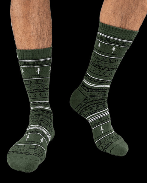 TreeSocks Cosy Norwegian Green