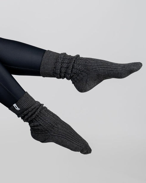 TreeSocks Knitted Cosy Black Mel