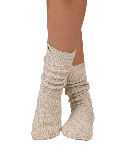 TreeSocks Knitted Cosy Beige Mel