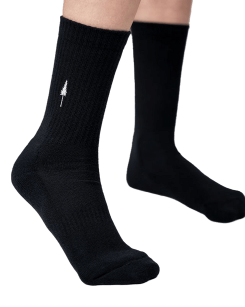 TreeSocks Ribbed Black