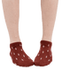 TreeSocks Short Allover Bordeaux
