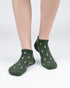 TreeSocks Short Allover Green