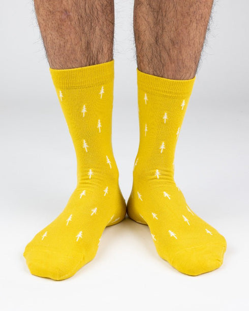 TreeSocks Standard Allover Yellow