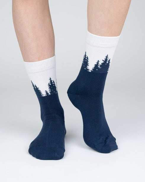 TreeSocks Standard Forest Navy