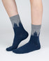 TreeSocks Standard Forest Navy-Grey