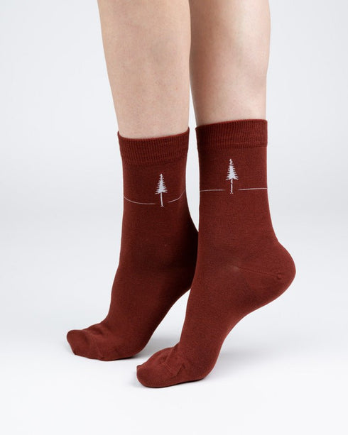 TreeSocks Standard Single Bordeaux