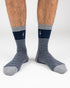 TreeSocks Standard Stripes Navy-Grey