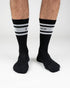 TreeSocks Stripes College Black