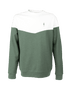 TreeSweater Bicolor Olive Mel-White